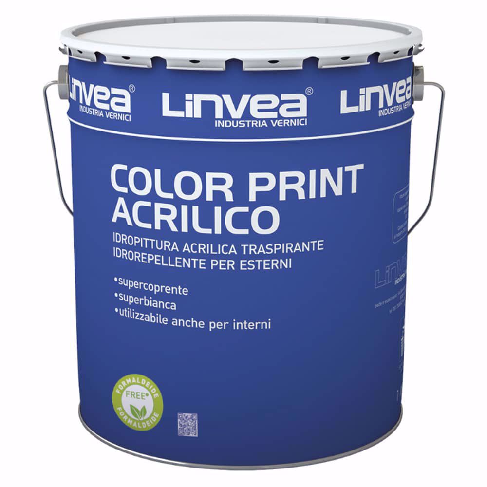 Angelella  Pittura murale per interni ed esterni Color Print Acrilico  Bianco