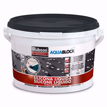 Angelella  Silicone liquido Rubson Aquablock Grigio KG 5