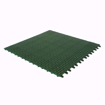 Mattonella SEMIFORATA Plastica per Pavimento Esterno 400x400 h50