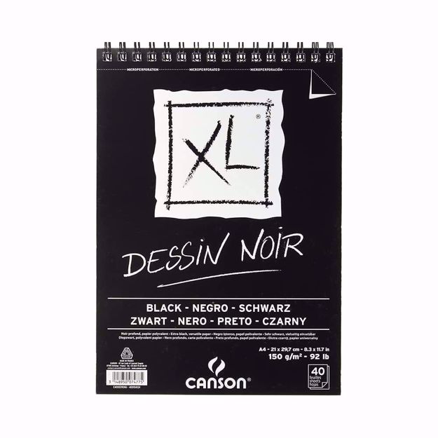 Blocco-carta-canson-xl-dessin-noir-nero-gr-150-a4_Angelella