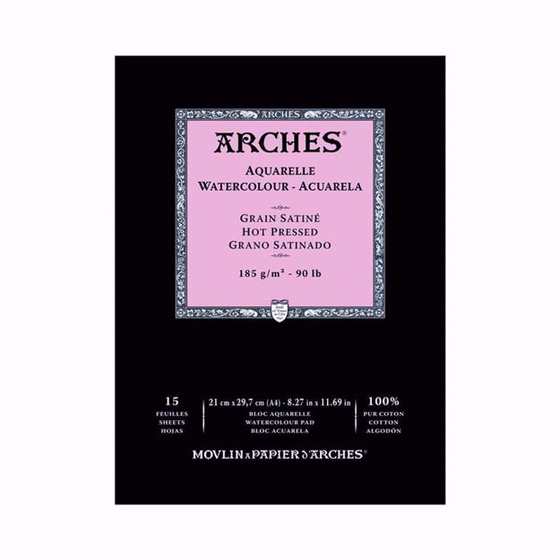 Blocco-carta-acquerello-Arches-gr185-satine-cm21X29,7_Angelell