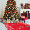 Moquette rotoli rossa "Buone Feste" per corsie e passatoie natalizie, altezza rotolo 1 metro