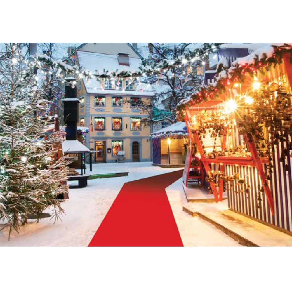 Tappeto Rosso Passatoia 1x5 Metri - Per Natale, Matrimoni E Negozi | Tappeto Elegante Per Eventi